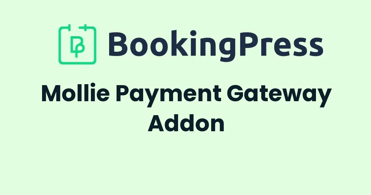 BookingPress Mollie Payment Gateway Addon