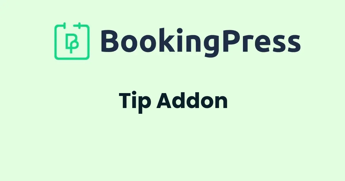 BookingPress Pro Tip Addon