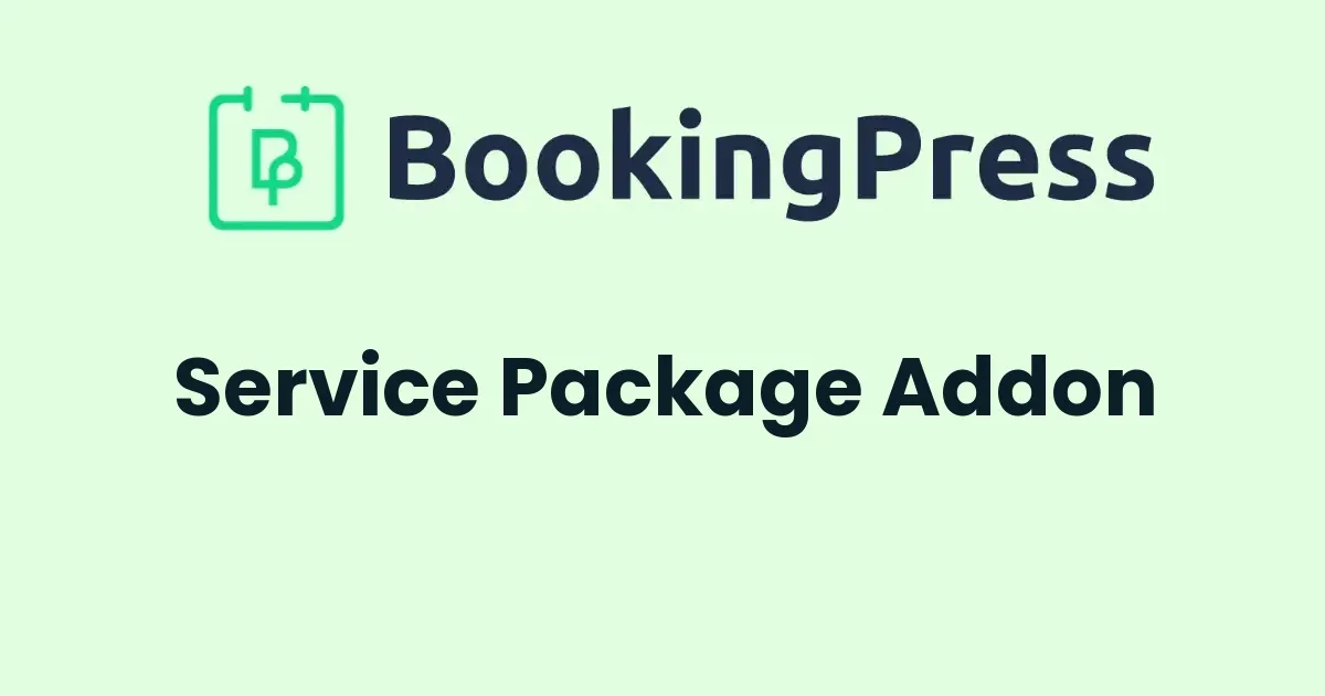 BookingPress Service Package Addon
