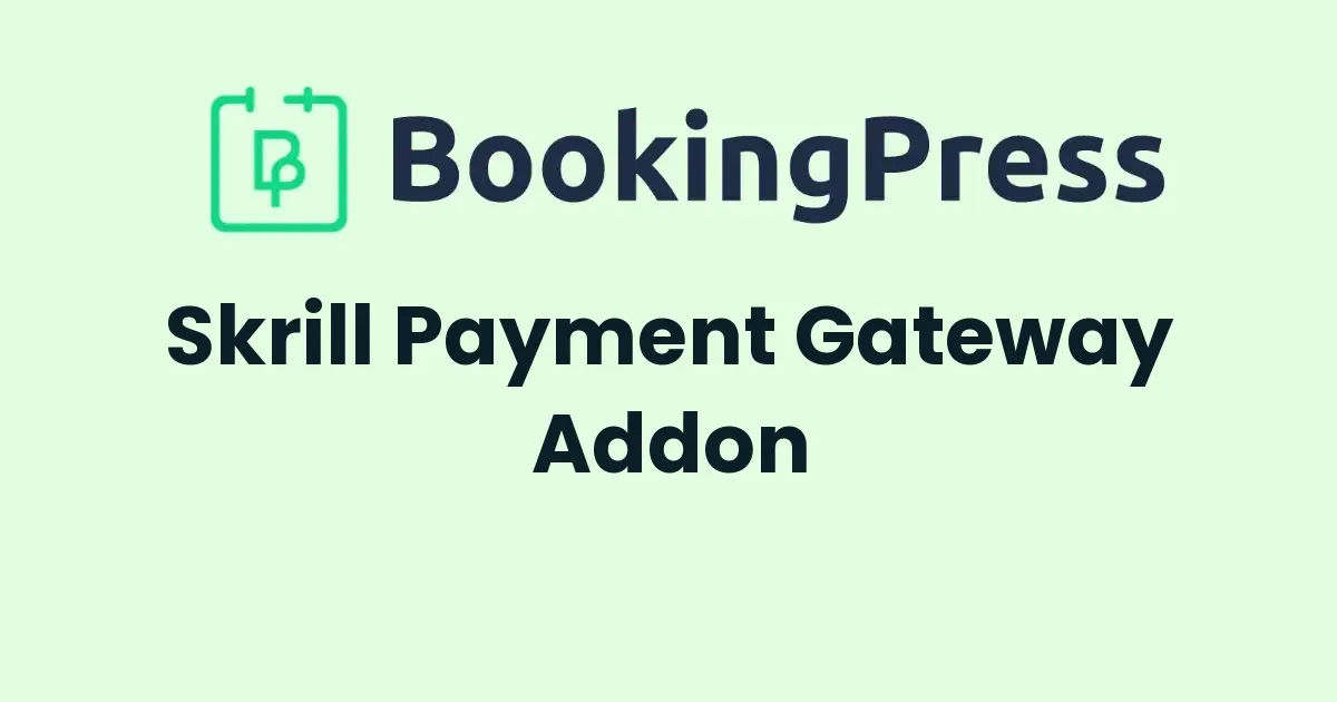 BookingPress Skrill Payment Gateway Addon