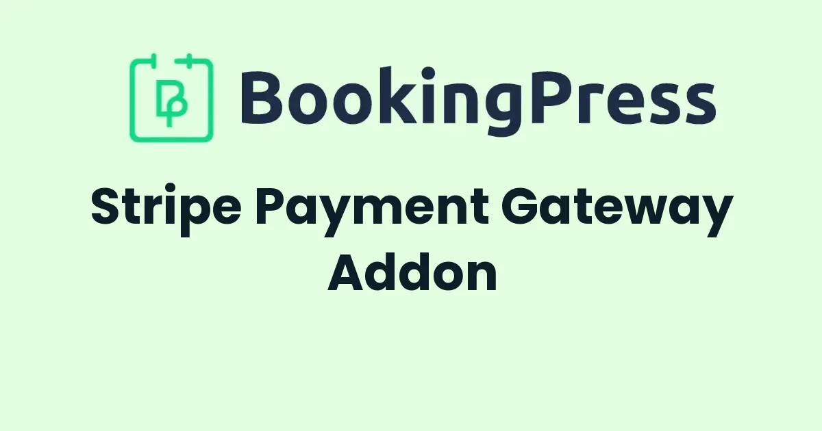 BookingPress Stripe Payment Gateway Addon