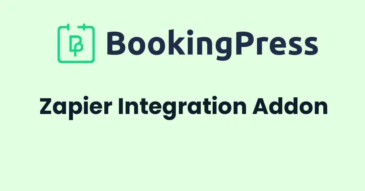 BookingPress Zapier Integration Addon