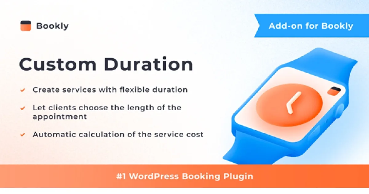 Bookly Custom Duration Addon