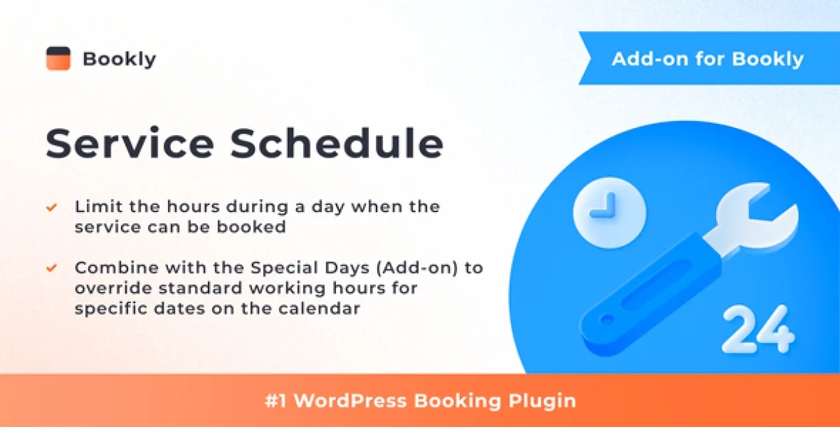 Bookly Service Schedule Addon