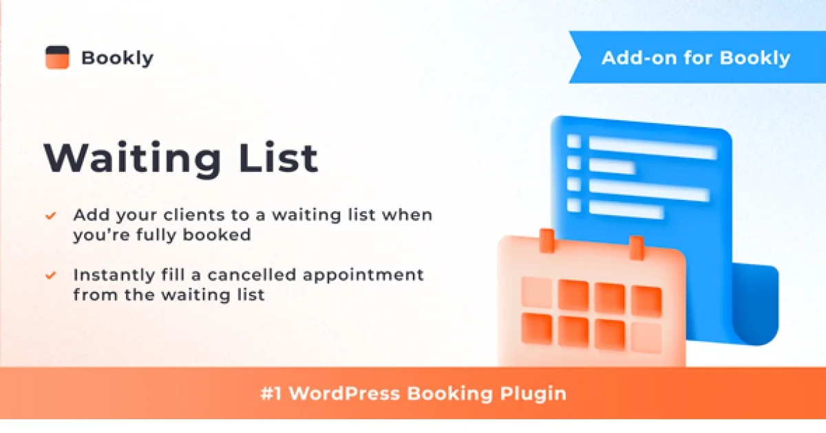 Bookly Waiting List Addon