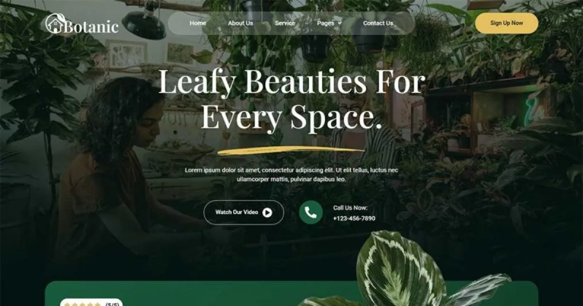 Botanic – Plant Store Elementor Template Kit