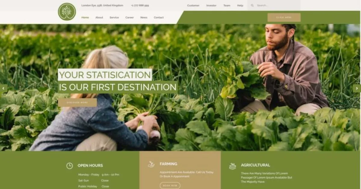 Botanika Agricultural Farm & Business Elementor Template Kit
