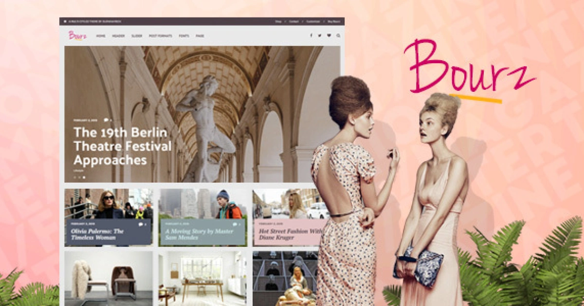 Bourz: Life, Entertainment & Fashion WordPress Blog Theme
