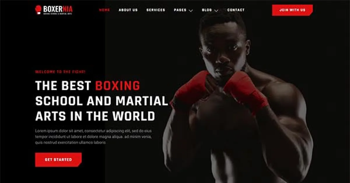 Boxernia – Boxing School & Martial Arts Elementor Template Kit