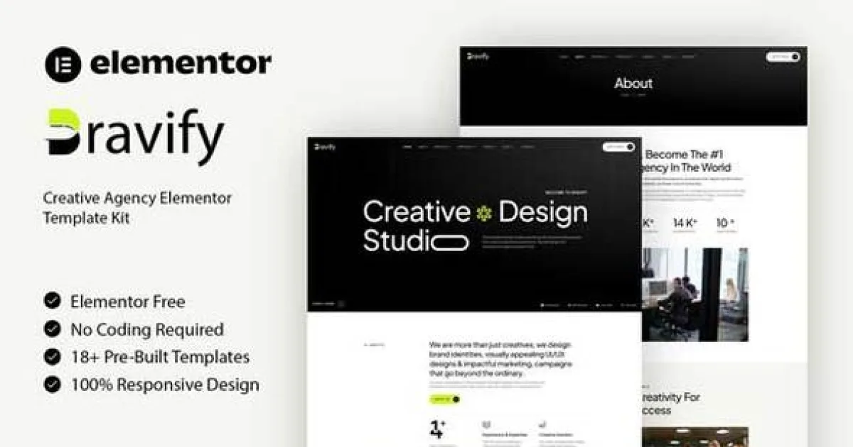 Bravify – Creative Agency Elementor Template Kit