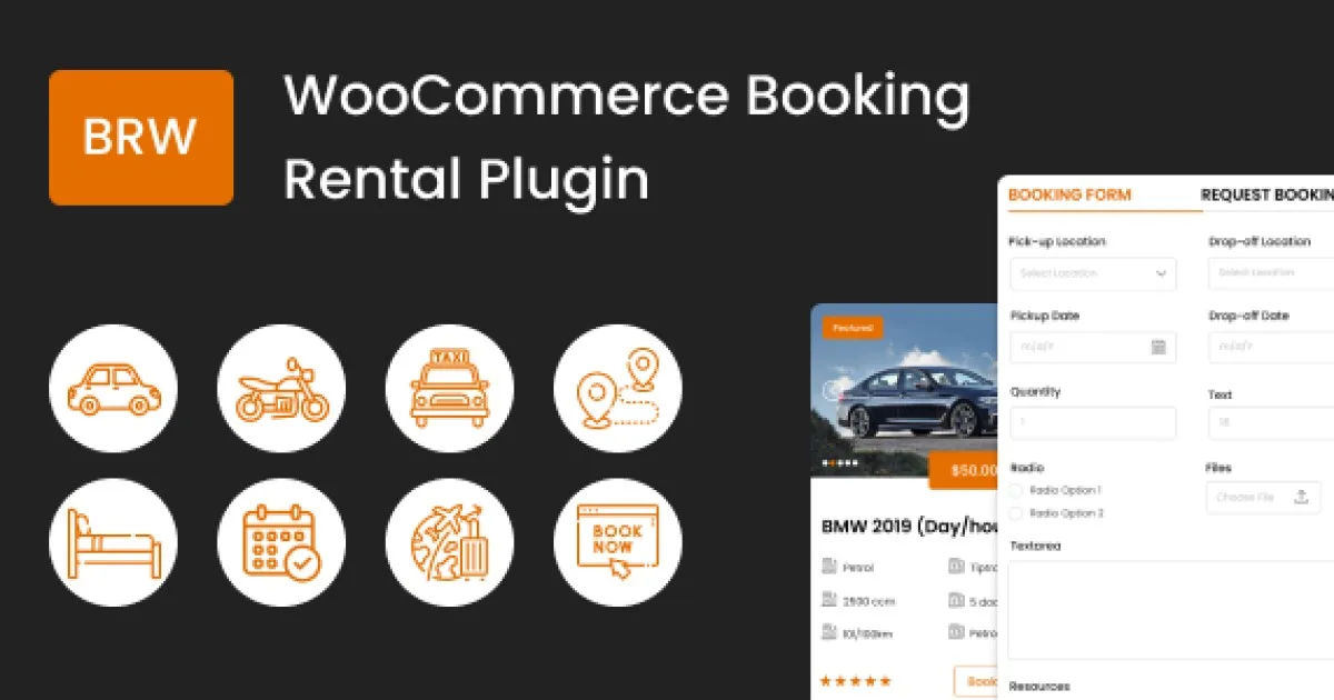BRW Booking Rental Plugin WooCommerce