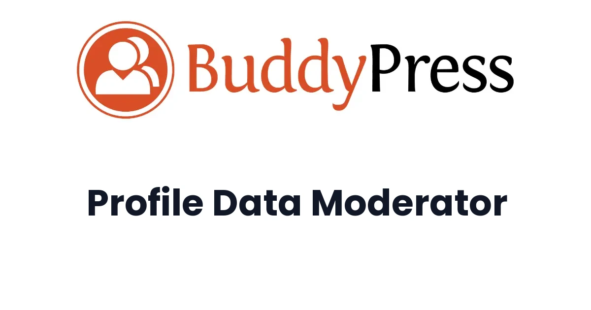 BuddyPress Profile Data Moderator