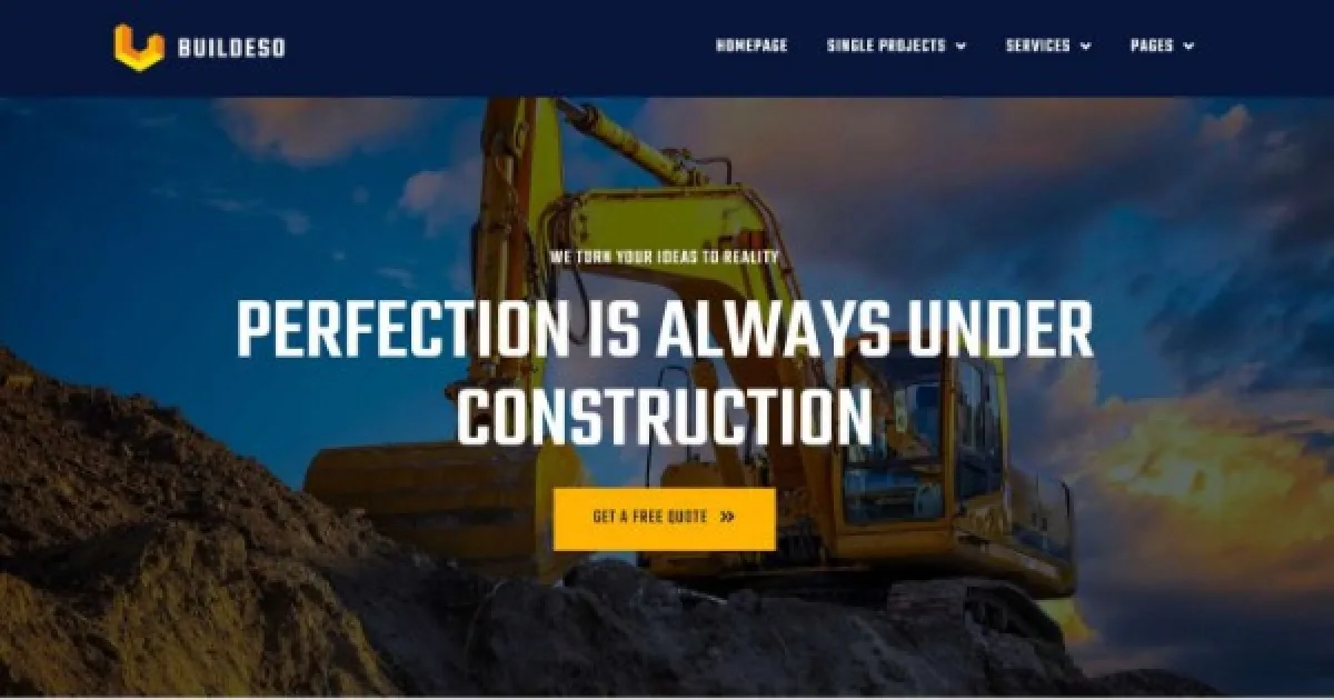 Buildeso – Construction & Building Elementor Template Kit