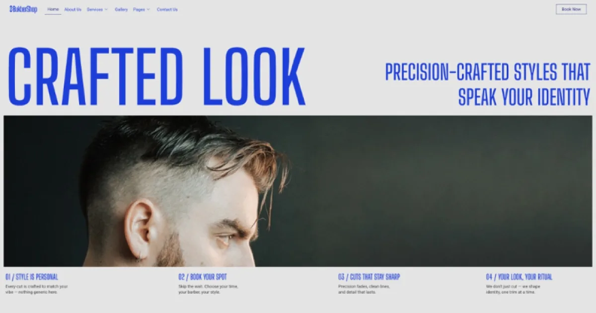 Bukber – Clean Modern Salon & Barbershop Elementor Template Kit