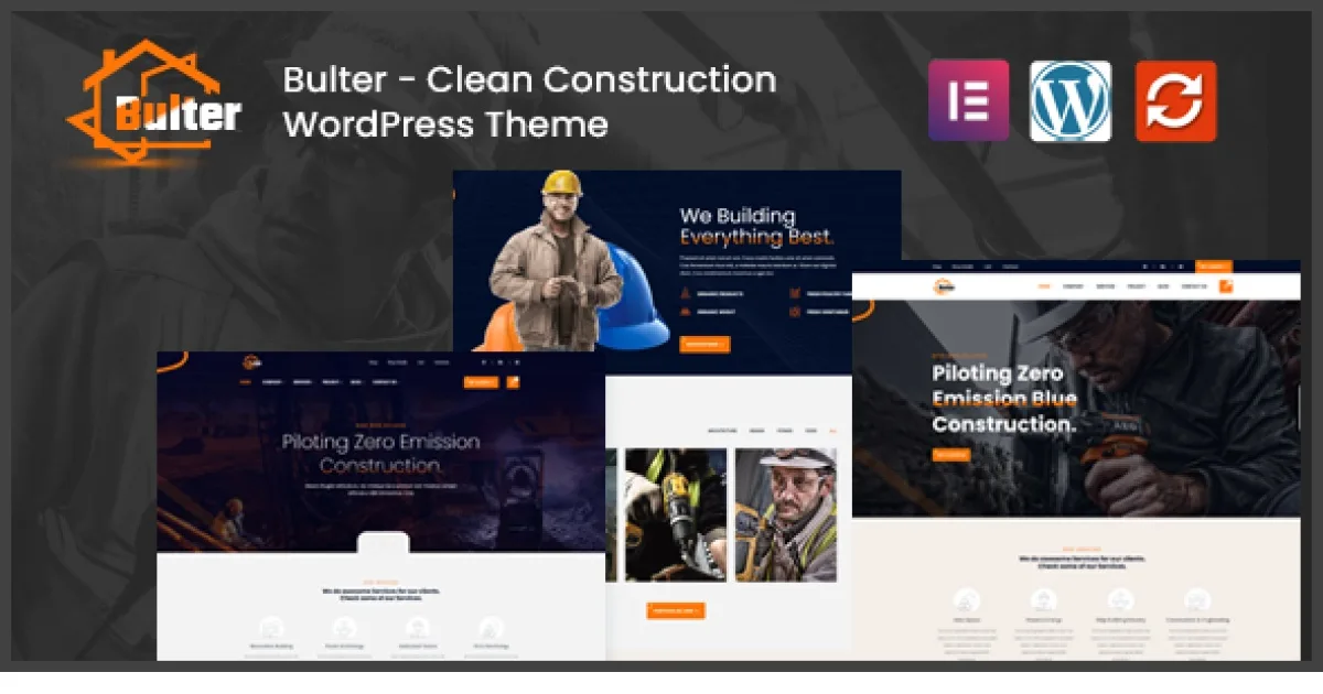 Bulter – Clean Construction WordPress Theme