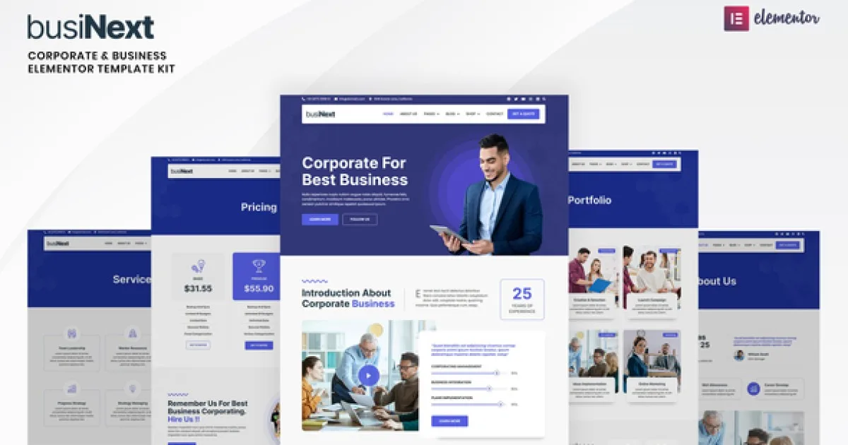Businext – Corporate Business Elementor Template Kit
