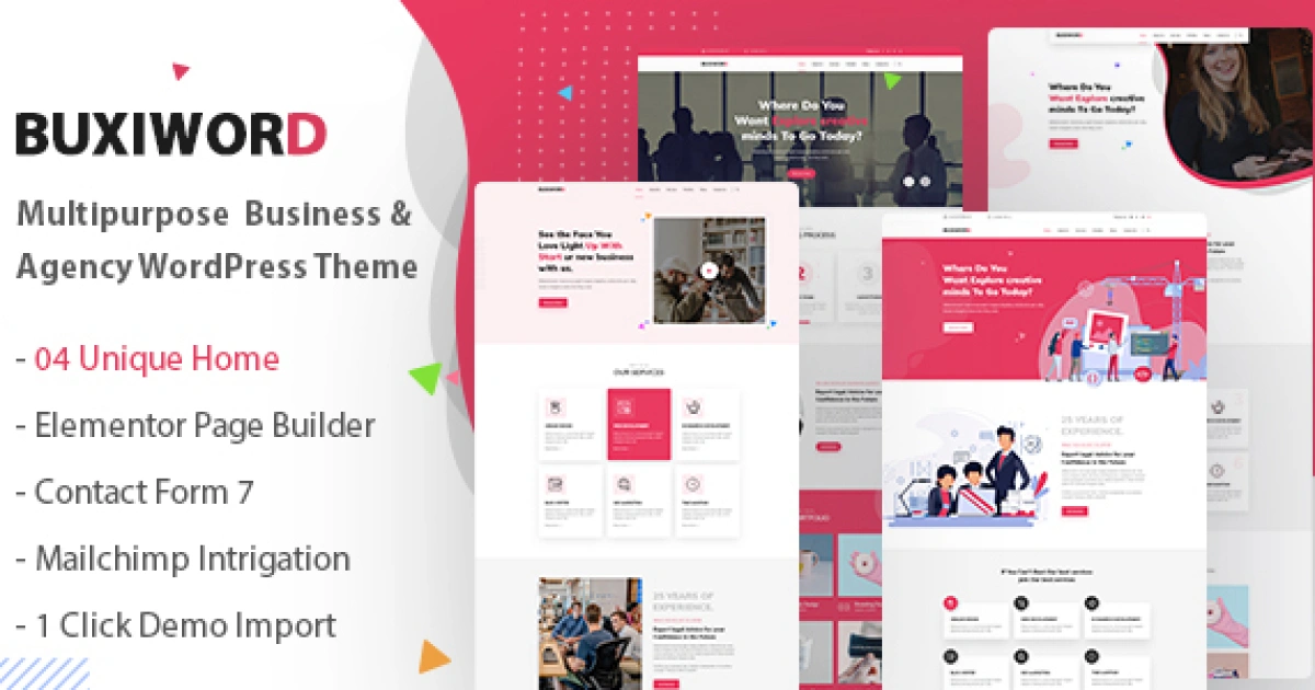 Buxiword – Digital Agency WordPress Theme - Official Release Preview