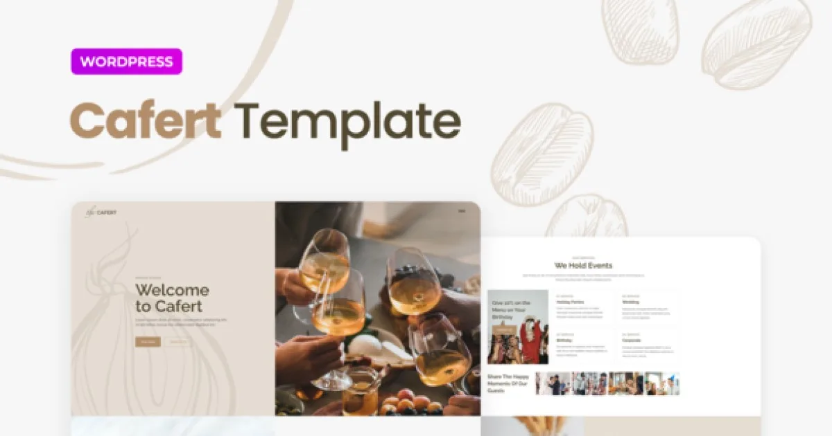 Cafert – Cafe and Restaurant Elementor Template Kit