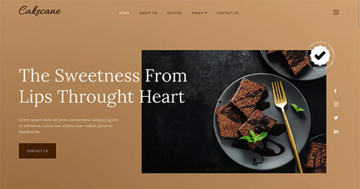 Cakecane – Cake & Pastry Elementor Template Kit
