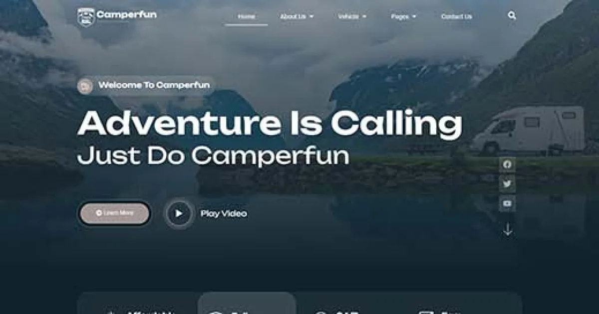 Camperfun – Campervan & Rental Elementor Template Kit