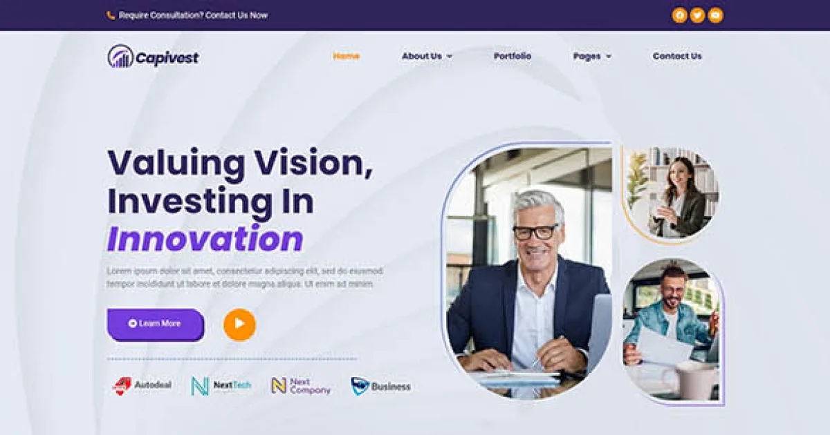 Capivest – Venture Capital Investment Elementor Template Kit