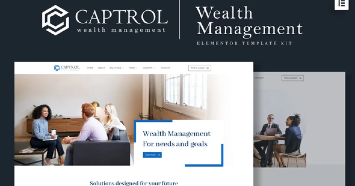 Captrol – Wealth Management Elementor Template Kit
