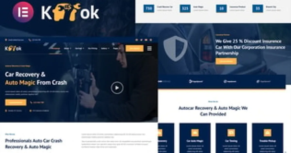 Carbu – Car Repair Elementor Template Kit