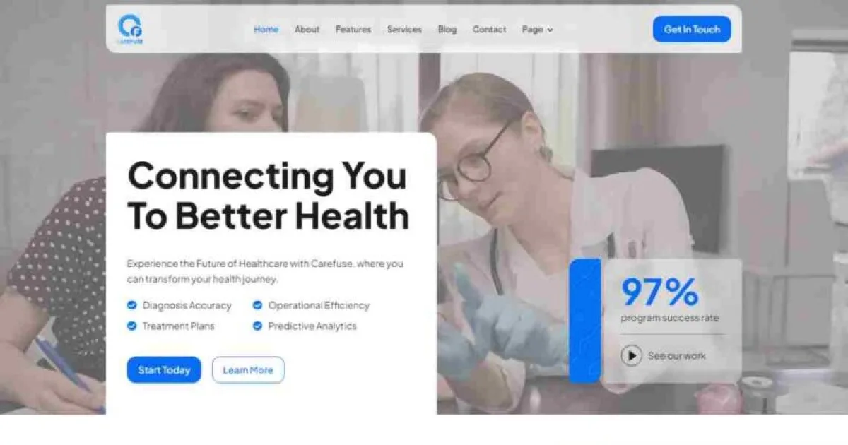 Carefuse – AI Health App Elementor Template Kit