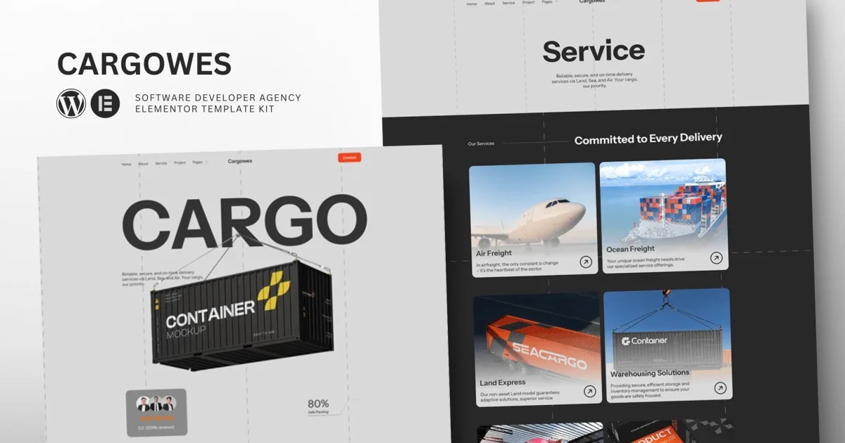 Cargowes – Logistic & Cargo Transportation Elementor Template Kit