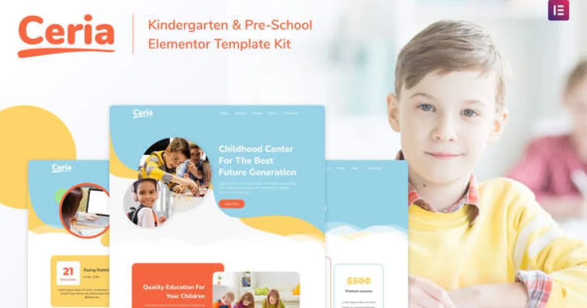 Ceria – Kindergarten & Pre-School Elementor Template Kit