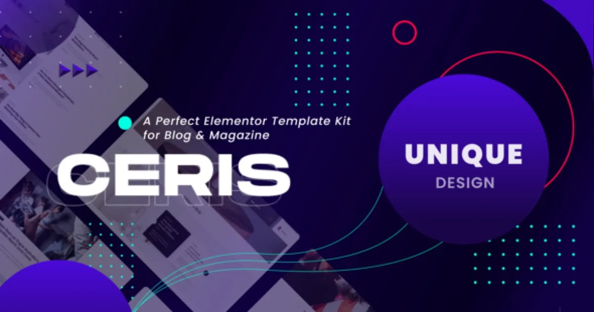 Ceris – Blog & Magazine Elementor Template Kit