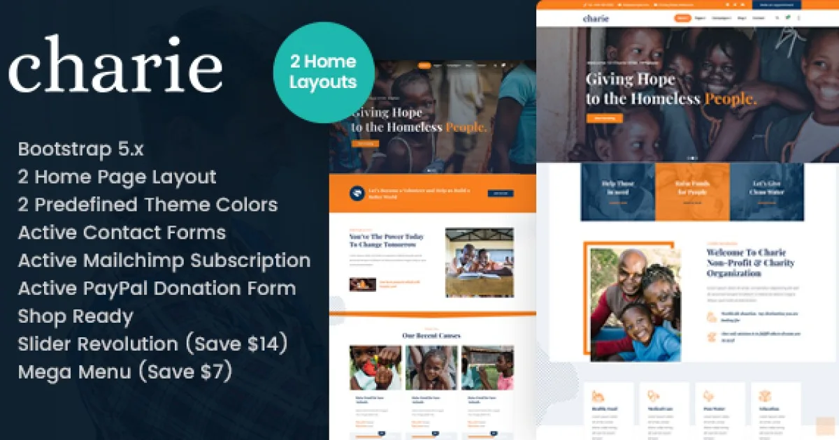 Charie – Charity NonProfit Elementor Template Kit