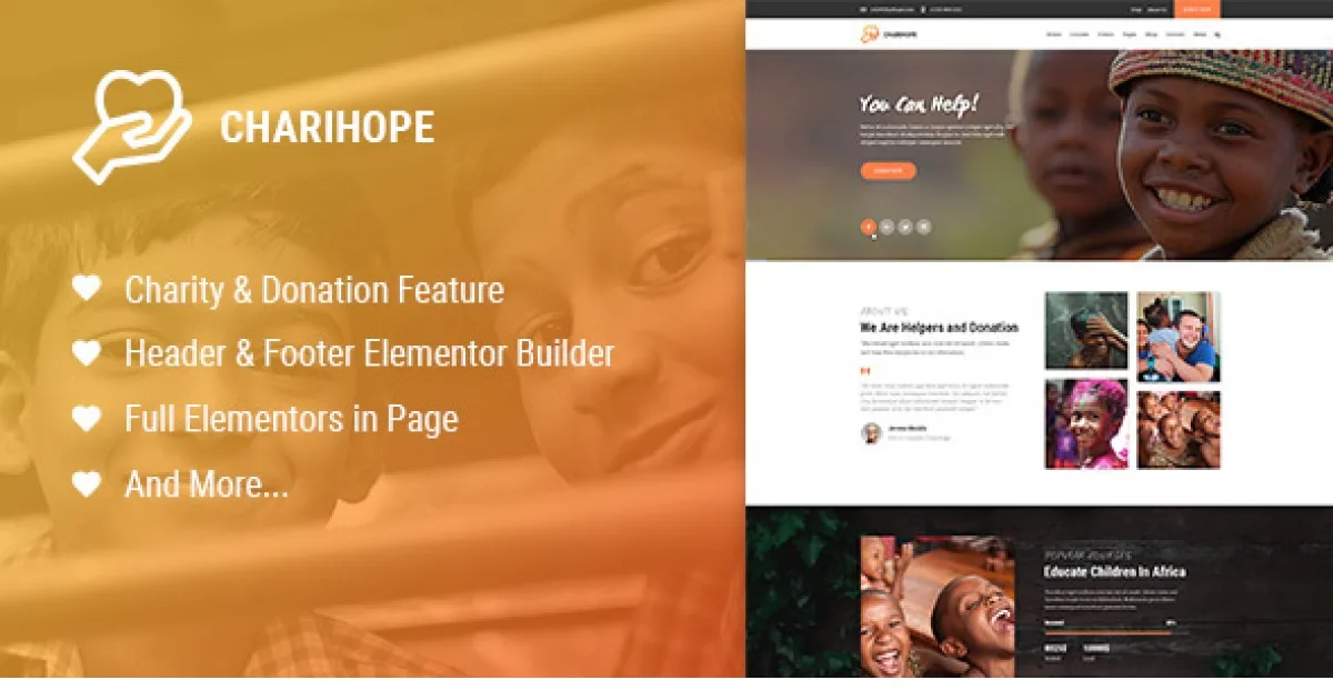 Charihope WordPress Theme - Official Release Preview