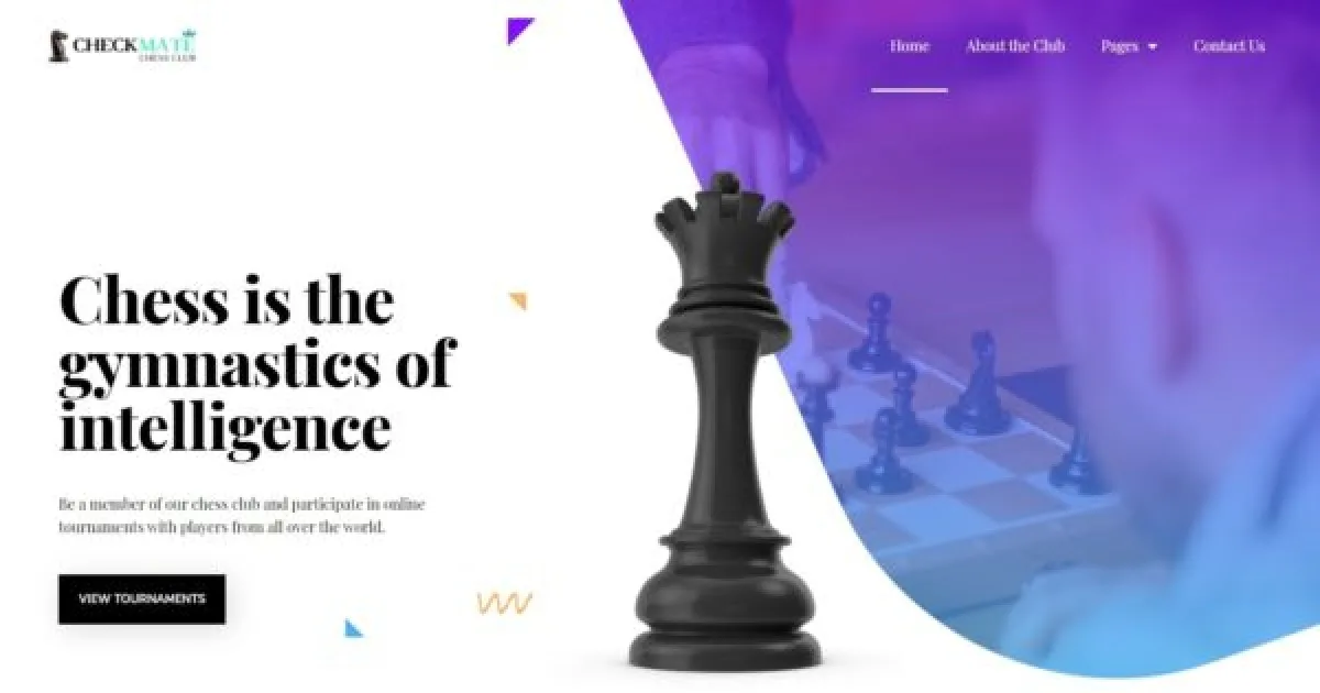 CheckMate – Chess Club & Tournaments Elementor Pro Template Kit
