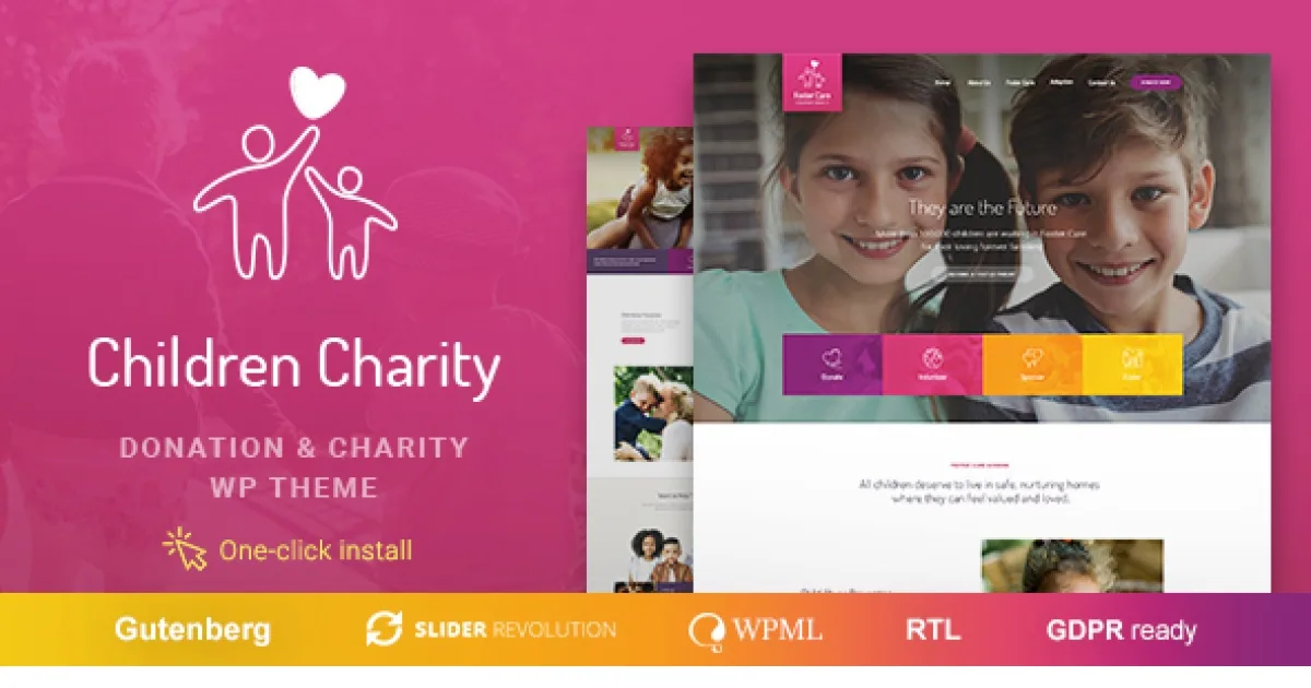 Children Charity Theme – Nonprofit & NGO WordPress Theme