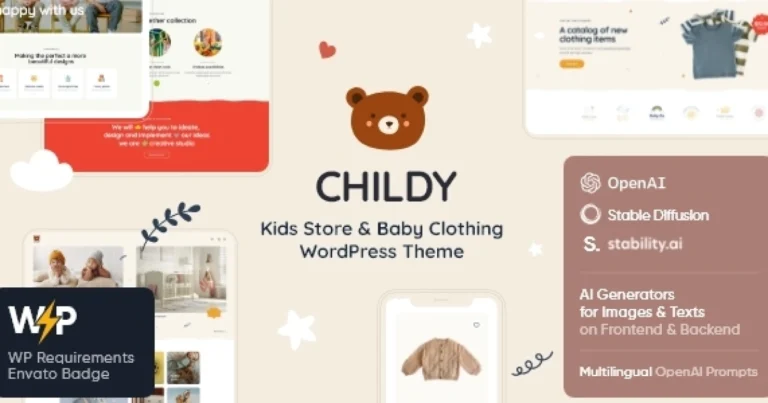 Childy – Kids Store & Baby Clothing Shop WordPress Theme