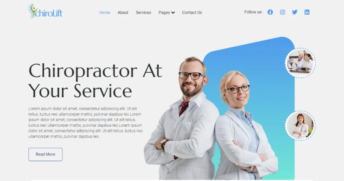 Chirolift – Physiotherapy & Chiropractic Elementor Template Kit