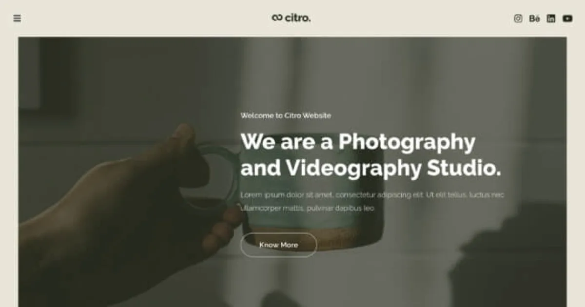 Citro – Photography & Portolio Elementor Template Kit