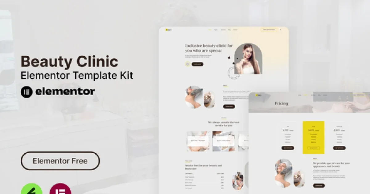 Clary – Beauty Clinic Elementor Template Kit