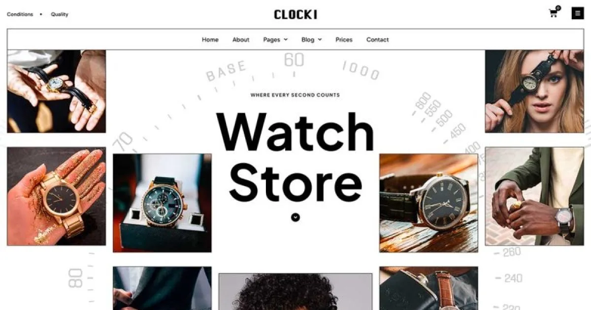 Clocki – Watch Store Elementor Pro Template Kit