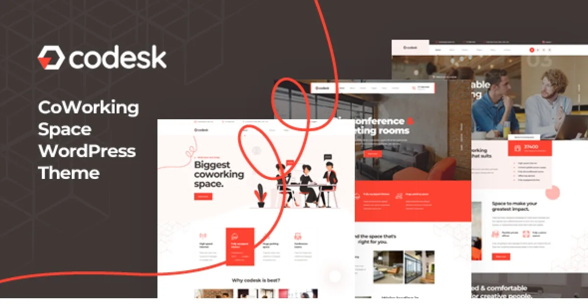 Codesk Theme – Creative Office Space WordPress Theme
