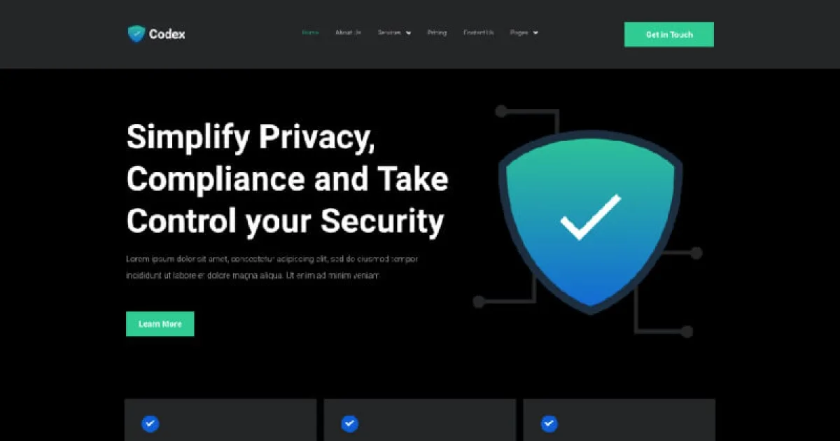 Codex – Cyber Security Elementor Template Kit
