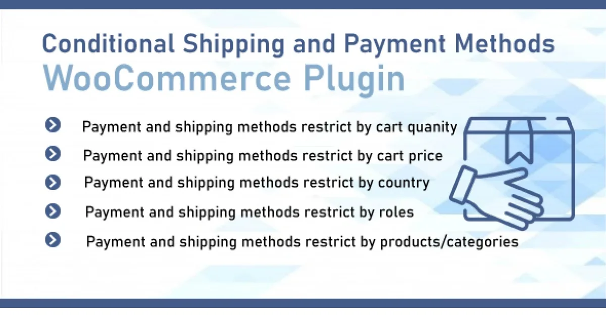 Conditional Shipping and Payments WooCommerce Extension