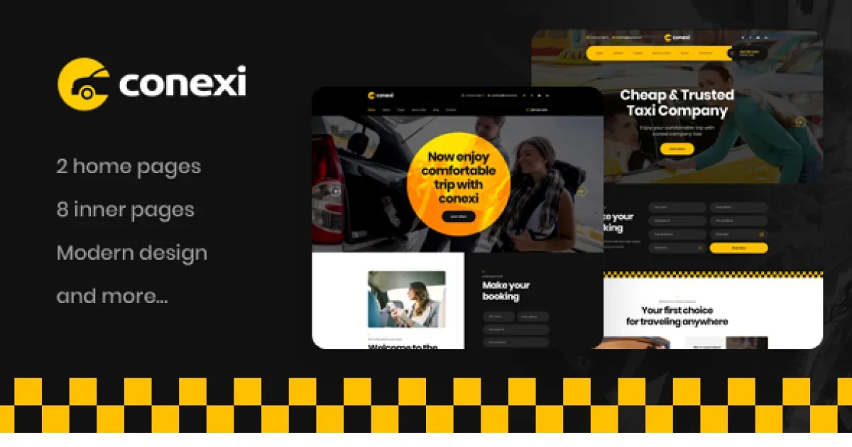Conexi – Taxi Booking Service WordPress Theme + RTL 