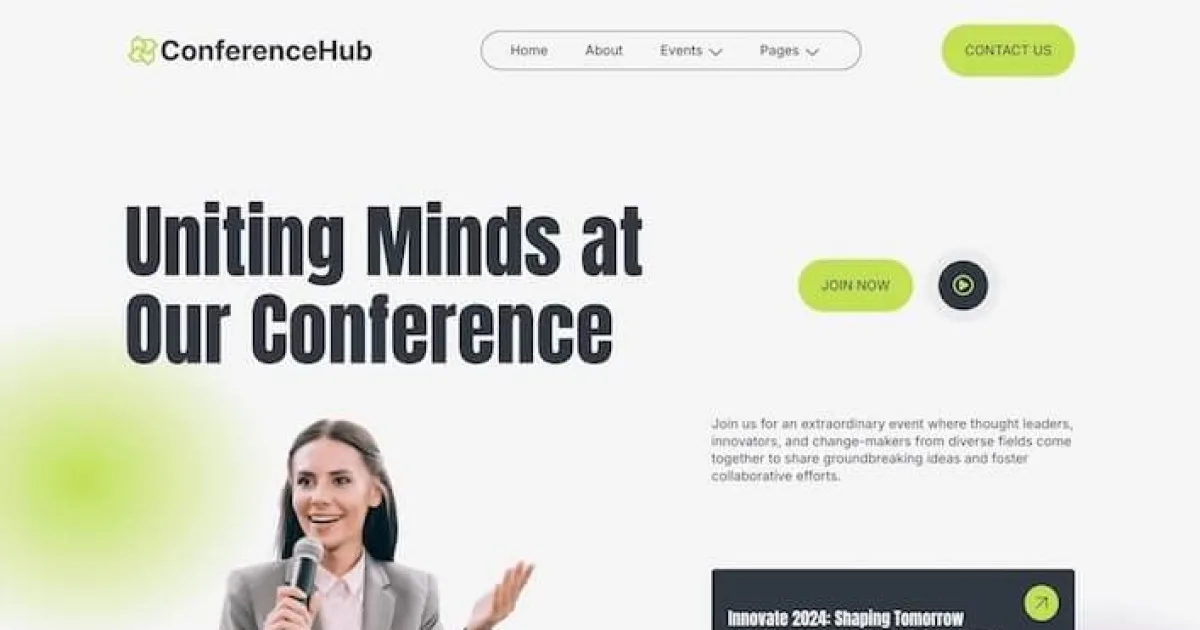 ConferenceHub – Professional Event Elementor Template Kit
