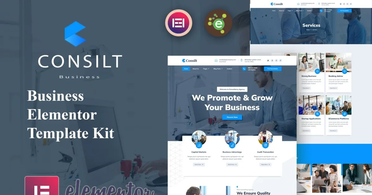 Consilt – Business & Consulting Elementor Template Kit