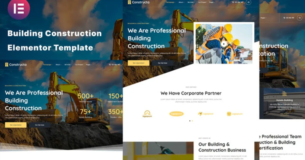 Constructa – Building & Construction Elementor Template Kit