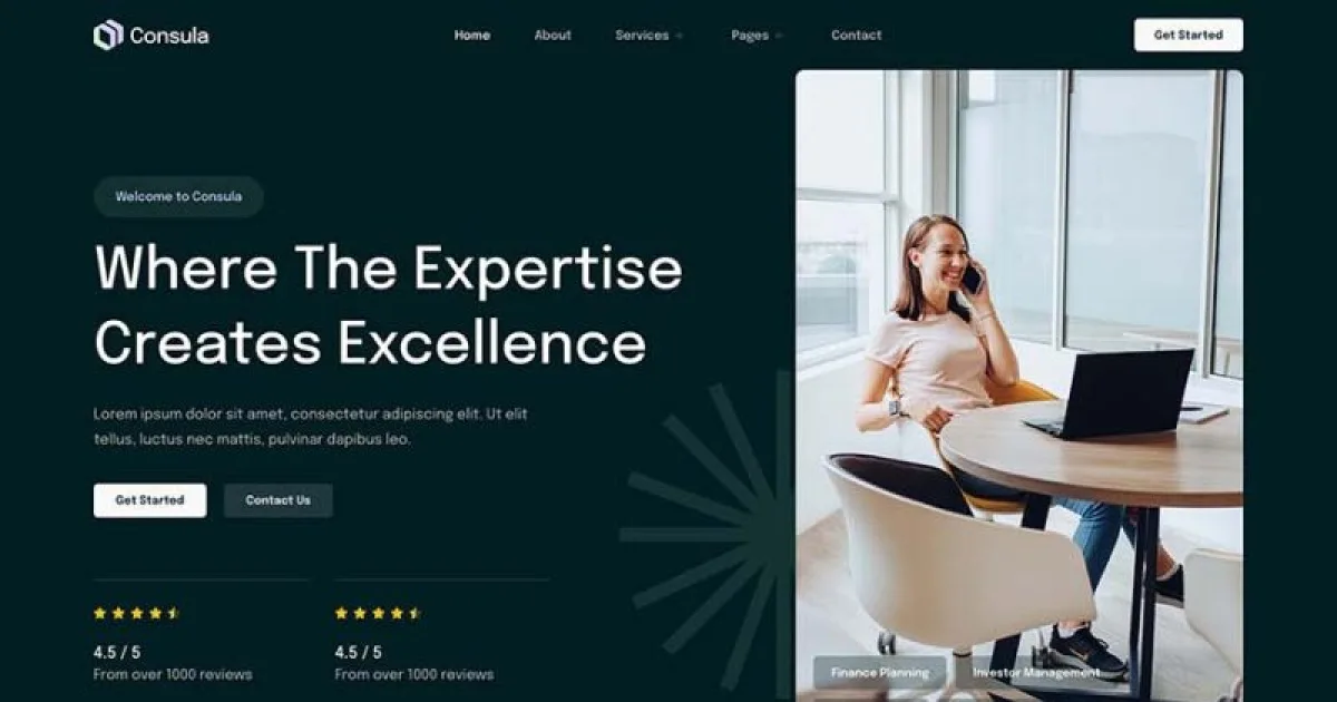 Consula – Business and Finance Consulting Elementor Template Kit