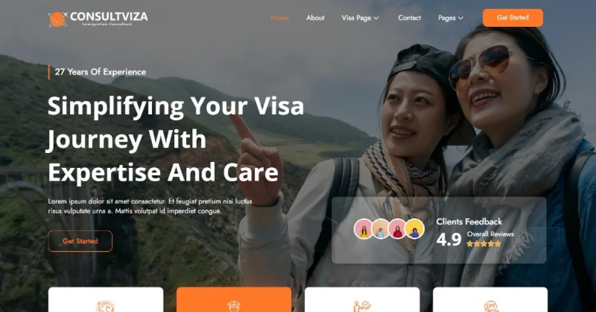 Consultviza – Immigration & Visa Consulting Elementor Template Kit