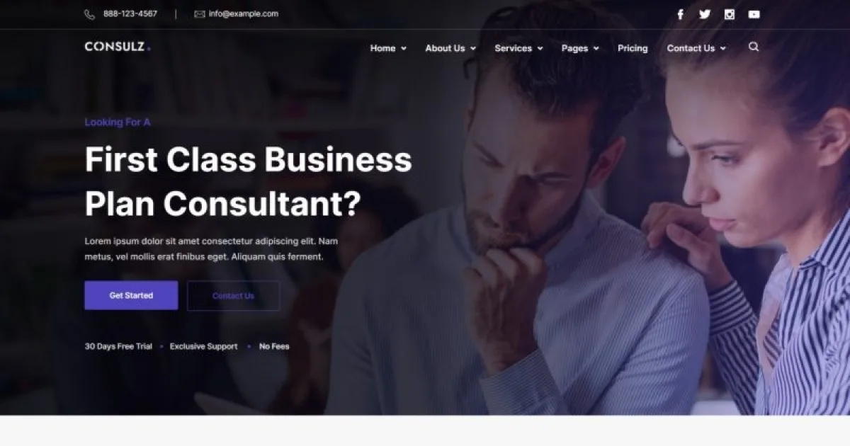 Consulz – Consulting Company Elementor Template Kit